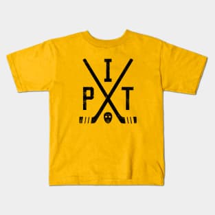 PIT Retro Sticks - Yellow Kids T-Shirt